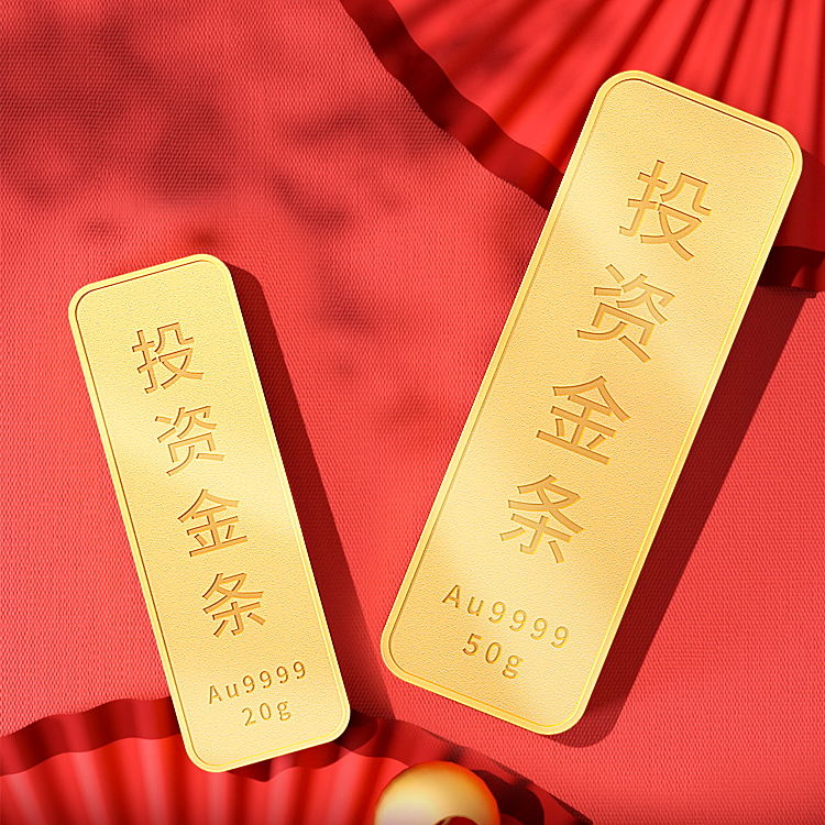 投资金条渲染图PSD分层文件-📂设计源文件资料-平哥科技珠宝商学院